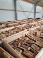 Gedroogd en gezaagd kachelhout in houtkrat (zie foto), Tuin en Terras, Haardhout, Minder dan 3 m³, Ophalen, Overige houtsoorten