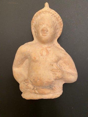 Het oude Egypte, Grieks-Romeinse periode Terracotta Bust -