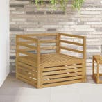 vidaXL Tuinbank Wit, Verzenden, Nieuw