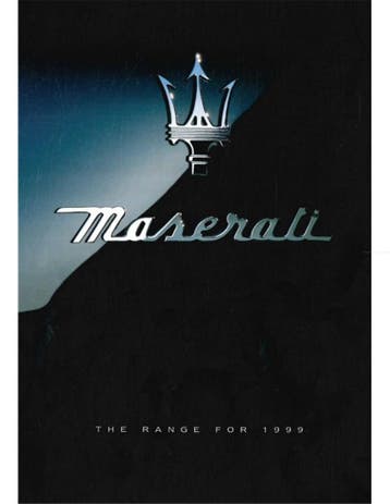 1999 MASERATI PROGRAMMA BROCHURE ENGELS, Nieuw, Author