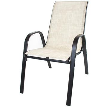 Stapelbare Tuinstoel | Tweedekansje | OP=OP, Tuin en Terras, Tuinstoelen, Ophalen of Verzenden, Zo goed als nieuw, Metaal, Stapelbaar