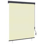 vidaXL Rolgordijn voor buiten 140x250 cm crème, Verzenden, Nieuw, Crème