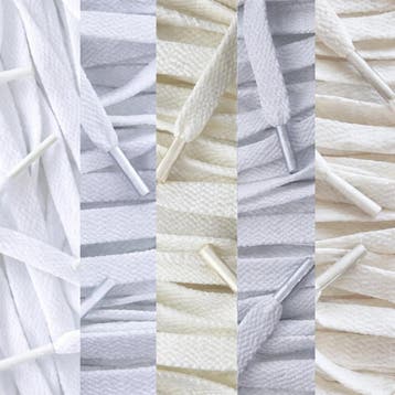 Platte veters - Witte tinten (5-Pack) • 100 120 140 160 180, Kleding | Heren, Schoenen, Ophalen of Verzenden, Nieuw