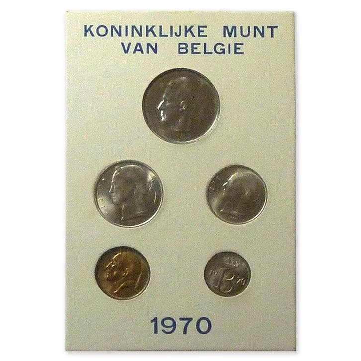 België FDC Set 1970 NL, Postzegels en Munten, Munten | België, Verzenden