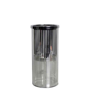 *windlicht cilinder zilver streep Klein 25cm*, Verzenden, Nieuw