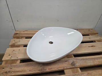 Differnz Rigi Waskom 59 x 39 x 13 cm – Keramiek Wit, Ophalen of Verzenden, Nieuw, Steen, Bad