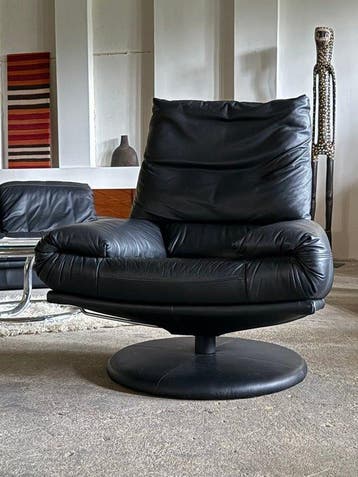Rolf Benz - Fauteuil - Leder - draaistoel