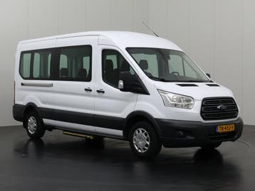 Ford Transit 2.0TDCI L3H2 Kombi | Personenbus | 9-Persoons |, Stof, Gebruikt, Euro 6, Wit