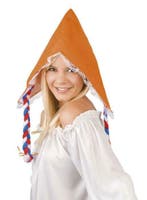 boerinnekapje oranje met rood, wit, blauwe staartjes, Ophalen of Verzenden, Nieuw