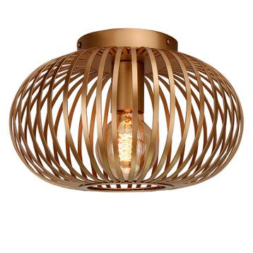 Industriële plafonnière goud, Lieve, Ophalen of Verzenden, Nieuw, Metaal