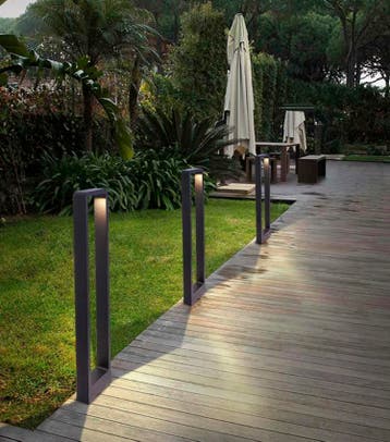 Moderne LED Tuinverlichting – Waterdichte Gazonlamp Aluminiu, Verzenden, Nieuw