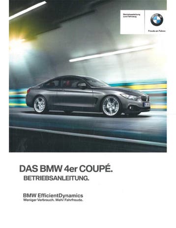 2013 BMW 4 SERIE COUPÉ INSTRUCTIEBOEKJE DUITS
