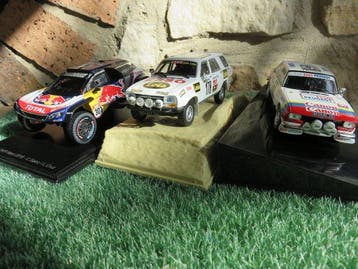 Spark, IXO, Norev 1:43 - Model sportwagen (4) - 3 Peugeot TT, Nieuw