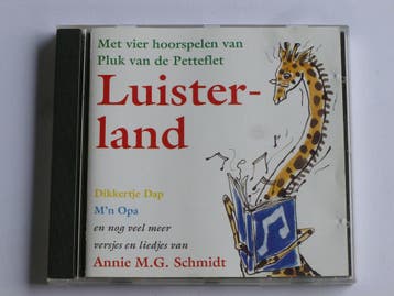 Luisterland - met 4 hoorspelen van Pluk van de Petteflet en, Ophalen of Verzenden, Zo goed als nieuw