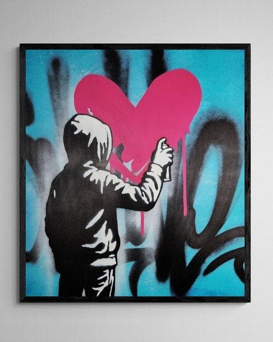 Asko - Graffiti Vandal, Antiek en Kunst, Kunst | Schilderijen | Modern
