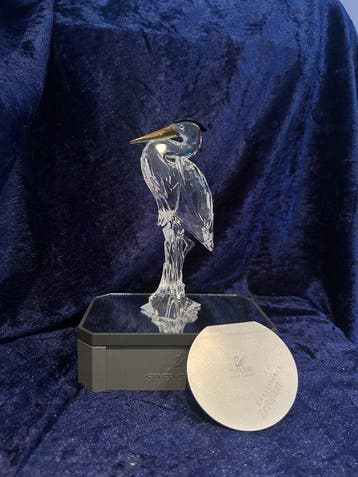 Swarovski - Beeldje - Silver Heron 221627 - Box +