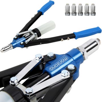 klinknagel gun met 5 mondstukken (Voor in Huis), Verzenden, Nieuw