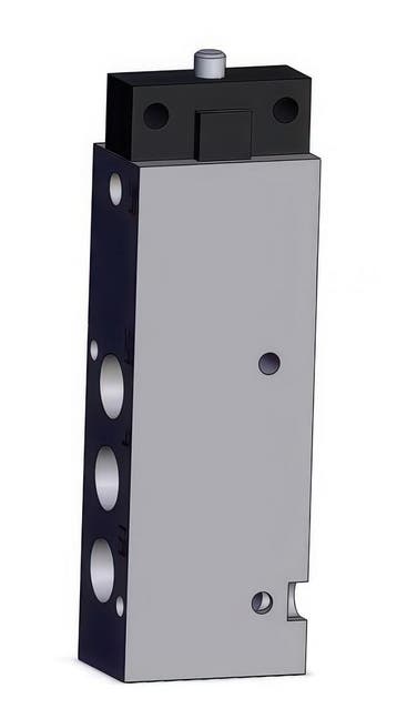 SMC 5/3-Weg Mechanische Roller Ventiel G1/8 -, Verzenden, Nieuw