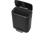 Brabantia Bo Prullenbak - 60 liter - 80 Vuilniszakken - Matt, Huis en Inrichting, Woonaccessoires | Prullenbakken, Verzenden, Nieuw