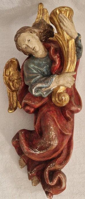 sculptuur, Aufbetungsengel - 53 cm - Lindehout, Antiek en Kunst, Antiek | Keramiek en Aardewerk