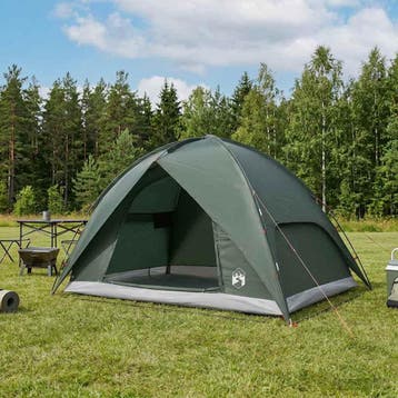 vidaXL Camping Tent met Regenhoes Waterdicht 4-persoons, Verzenden, Nieuw, Tot en met 2