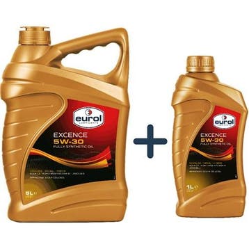 Eurol Aanbieding: 2 X Excence 5W30 6L = 5L + 1L, Verzenden, Nieuw