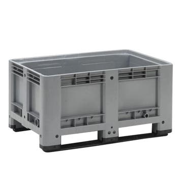 Kunststof Palletbox Grijs 1200 x 800 x 600 mm 2 sleden - 333, Doe-het-zelf en Verbouw, Hout en Planken, Verzenden, Nieuw