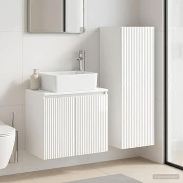 vidaXL Badkamermeubelset 2 st Hoogglans Wit 33 x 34,5 x 100, Verzenden, Nieuw