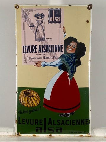 ALSA - Reclamebord - 60x35 cm - Gemaakt van een dikke