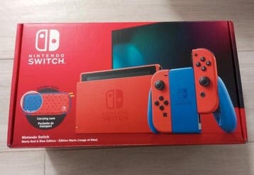 Nintendo - Switch - Mario Red & Blue Edition - Spelcomputer, Spelcomputers en Games, Nieuw