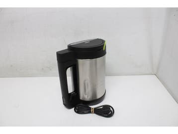 DOMO DO1144BL - Soepmaker - 1,6L - 6 Programmas - RVS/Zwart, Verzenden, Zo goed als nieuw