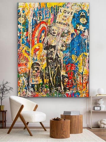 Joaquim Falco - EINSTEIN IN THE ANSWER XXL, Antiek en Kunst