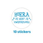 10x Sticker Zwemdiploma - cadeausticker - sluitzegen - le..., Hobby en Vrije tijd, Stickers en Plaatjes, Ophalen of Verzenden