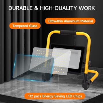 Bouwlamp LED - Werklamp - IP65 - 100W - Aigostar, Huis en Inrichting, Verzenden, Zo goed als nieuw