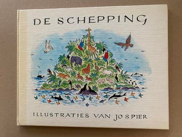 Schitterend Prenteboek - Jo Spier - De Schepping - 1970, Boeken, Verzenden, Zo goed als nieuw, Prentenboek
