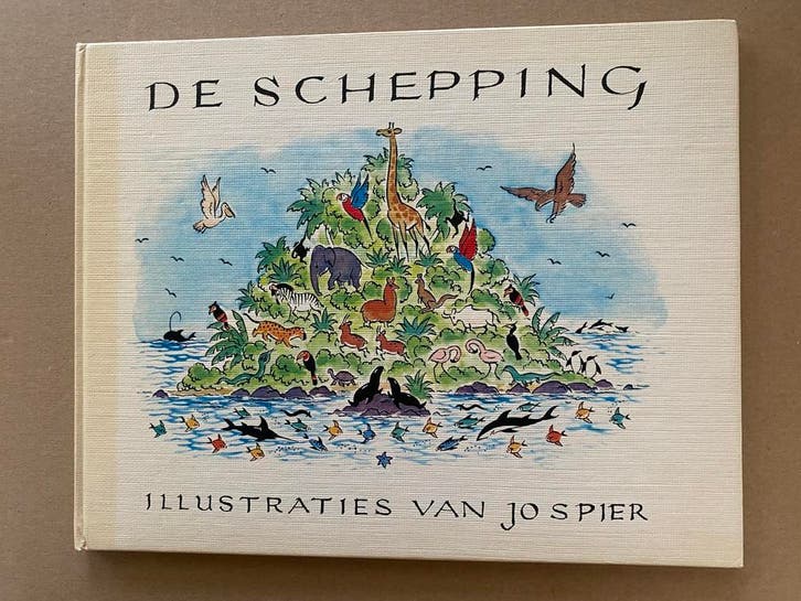 Schitterend Prenteboek - Jo Spier - De Schepping - 1970, Boeken, Prentenboeken en Plaatjesalbums, Prentenboek, Zo goed als nieuw