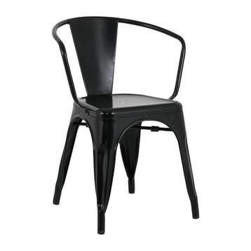 Bolero Armstoelen | Zwart (4 stuks), Verzenden, Nieuw in verpakking