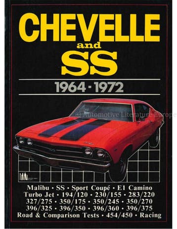CHEVELLE AND SS 1964 - 1972 (BROOKLANDS), Nieuw, Chevrolet, Author