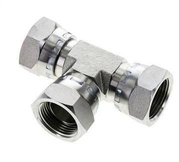 T-koppeling G1 Binnendraad Staal hydrauliek 150bar, Verzenden, Nieuw