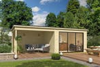 Outdoor Life Blokhut Pernilla met Overkapping 385 x 295 cm, Nieuw