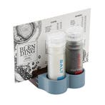 Oacklux Menukaart- en Peper- & Zouthouder Blauw - Noten, Nieuw in verpakking