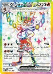 Cinderace EX 157/142 Stellar Crown, Ophalen of Verzenden, Nieuw, Losse kaart, Foil