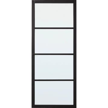Skantrae binnendeur SSL4004 93x231,5 (Zwart, Stomp), 80 tot 100 cm, 215 cm of meer, Binnendeur, Nieuw