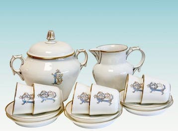 Porcelaine de Paris - Koffieservies (15) - Magnificent