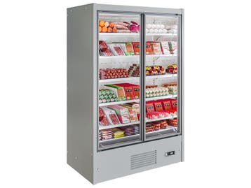 Icon LX wandkoeling B132 x D76 x H205 - grijs met motor, Nieuw in verpakking