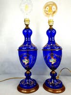 Azul Cobalto y Decoración Dorada - Artesanía Española de, Antiek en Kunst