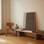 Zwerm Vogels Linnen Look Poster Verticaal, Verzenden, Nieuw