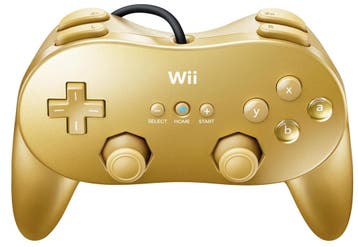 Wii Classic Controller Pro Goud - Nintendo Wii Met garantie!, Ophalen of Verzenden, Zo goed als nieuw