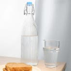 Geribbelde Schommeltop Waterflessen 1L (Set van 6), Verzenden