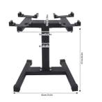 Verstelbare Halterstandaard – Stalen Dumbbellrek 136 kg, Verzenden, Nieuw